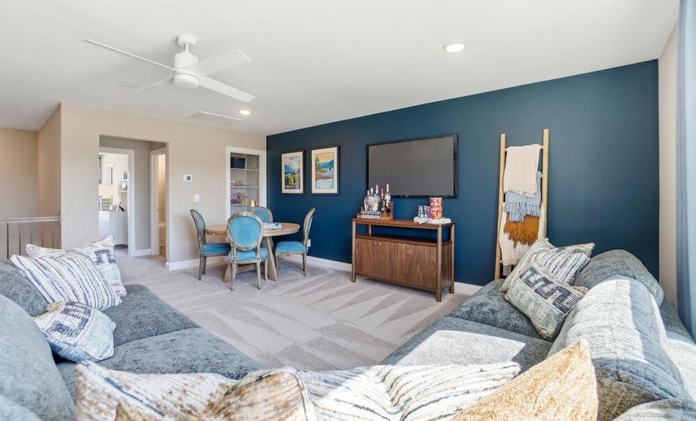 Furnished interior in a model home at Founders Landing | 55+ Community in Gastonia (Image 17).