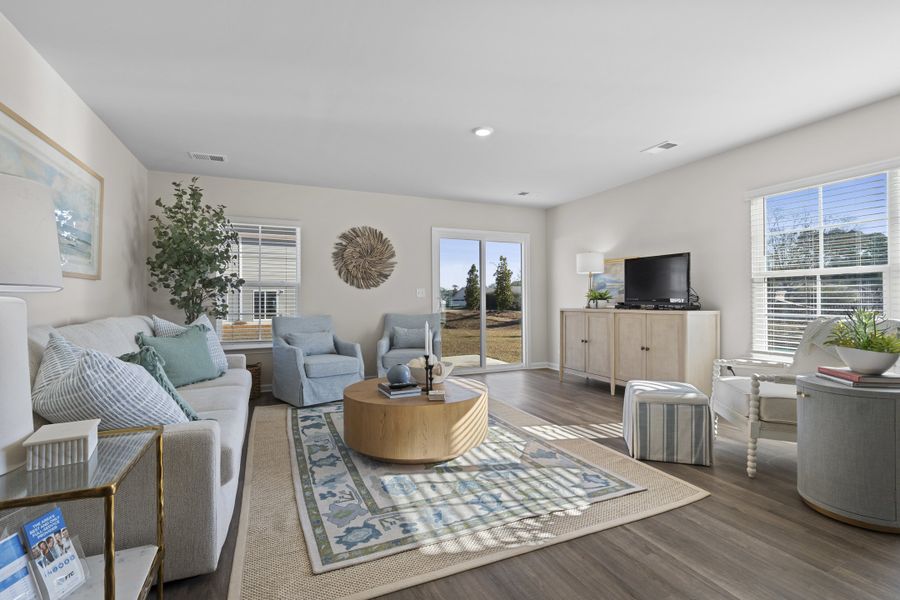 Furnished interior in a model home at Sibley Village in Sumter (Image 27).