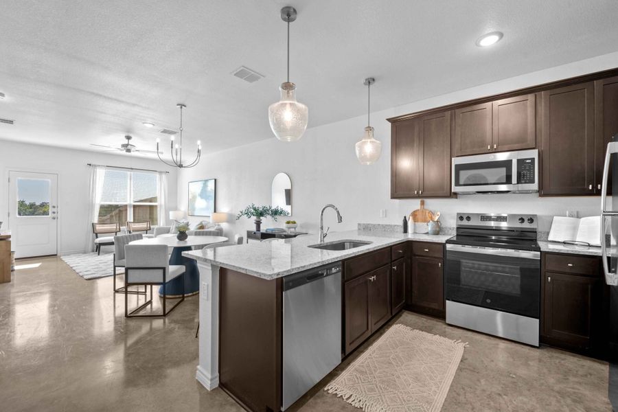 Furnished interior in a model home at The Preserve at Thousand Oaks in Killeen (Image 5).