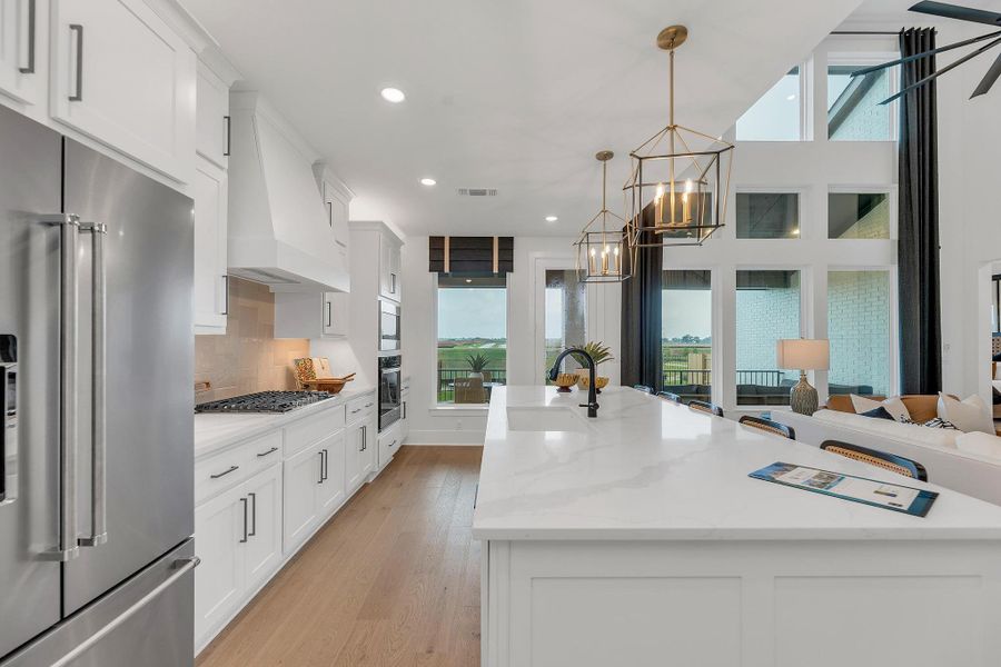 Furnished interior in a model home at The Colony - 50' in Bastrop (Image 17).