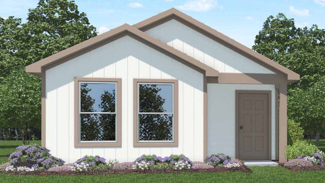 Front exterior of a home in the Pineapple Square community, located in Houston, TX (Image 4). Front exterior of a home in the Pineapple Square community, located in Houston, TX (Image 4).