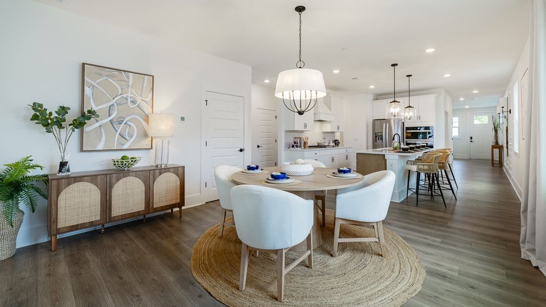 Furnished interior in a model home at The Village at Sandy Plains in Marietta (Image 12).
