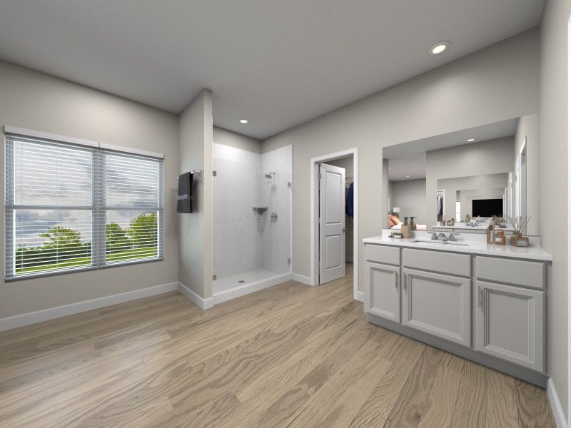 Furnished interior in a model home at Naranja Trails in Oro Valley (Image 19).