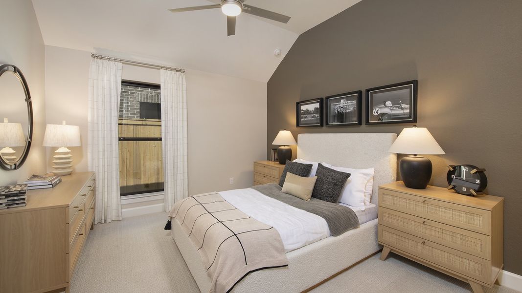 Furnished interior in a model home at Audubon Park 45' in Magnolia (Image 18).
