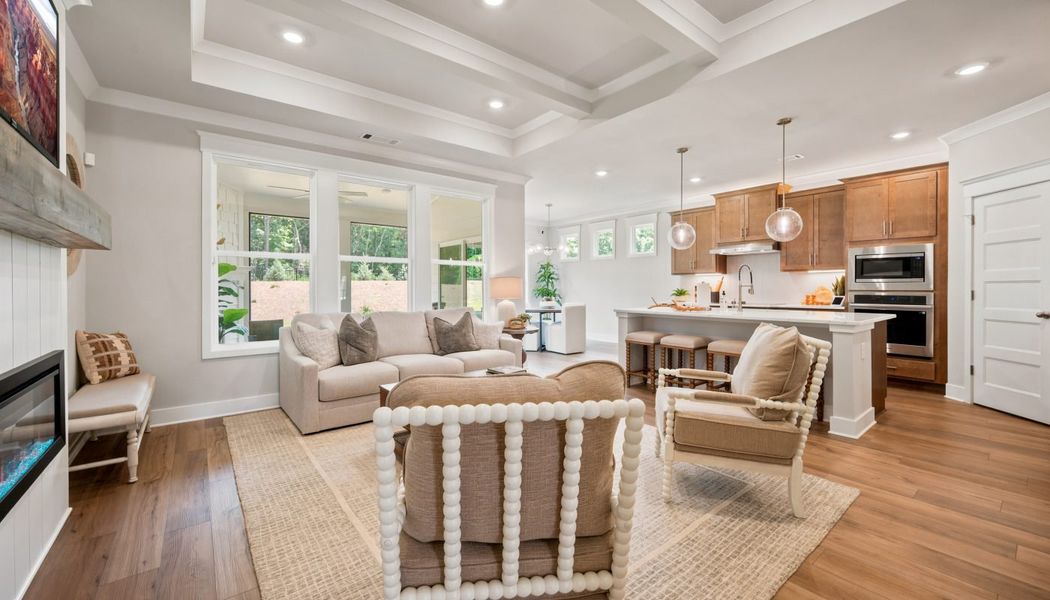 Furnished interior in a model home at Fowler Farms in Auburn (Image 7).