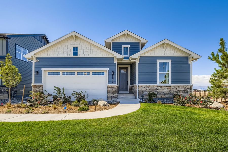 Front exterior of a home in the Sterling Ridge 50s in Sterling community, located in Colorado Springs, CO (Image 3).