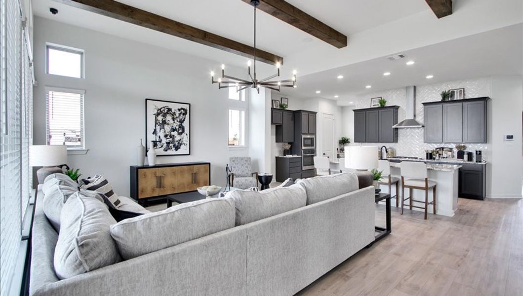 Furnished interior in a model home at Canterra Creek  60' in Iowa Colony (Image 7).