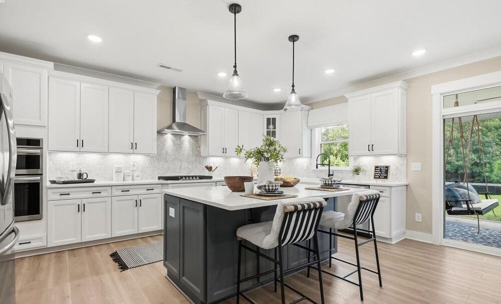 Furnished interior in a model home at Rock Creek in Denver (Image 31).