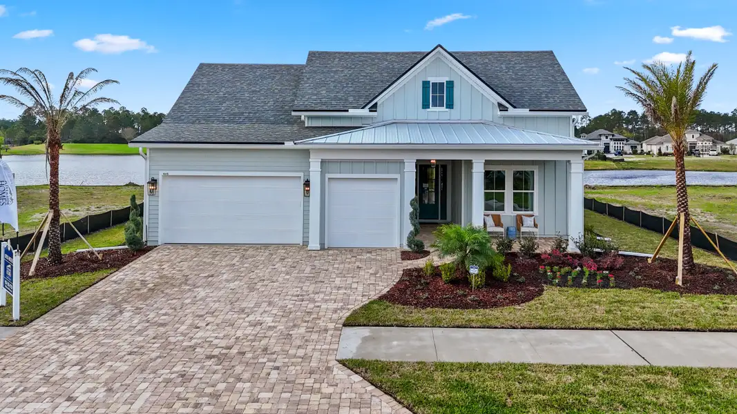 Front exterior of a home in the Hidden Creek at SilverLeaf Phase 2 community, located in St. Augustine, FL (Image 3). Front exterior of a home in the Hidden Creek at SilverLeaf Phase 2 community, located in St. Augustine, FL (Image 3).
