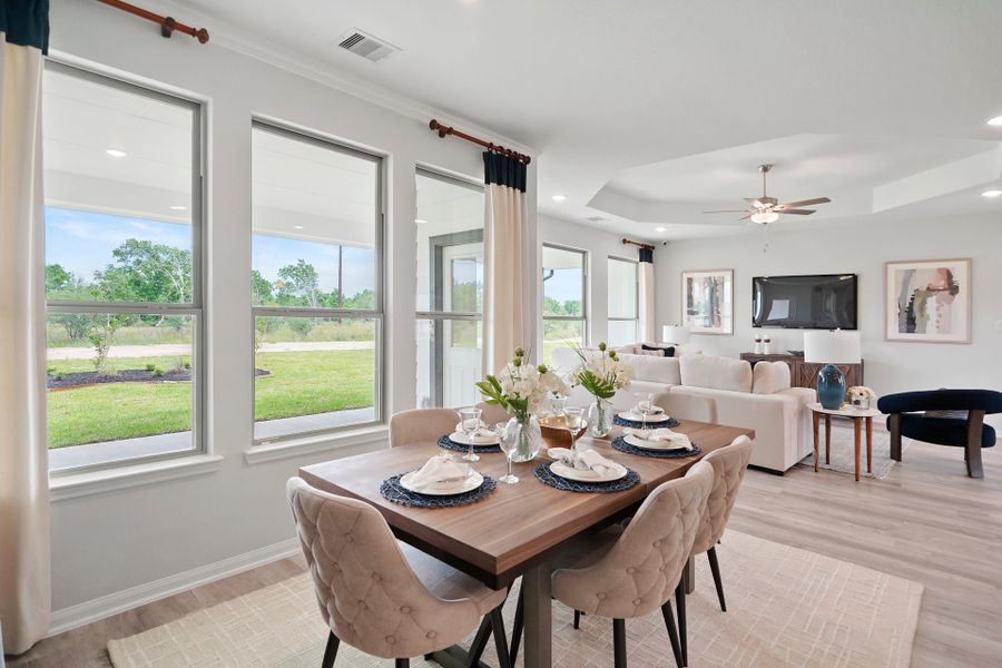 Furnished interior in a model home at Southfork Ranch in Sealy (Image 7).