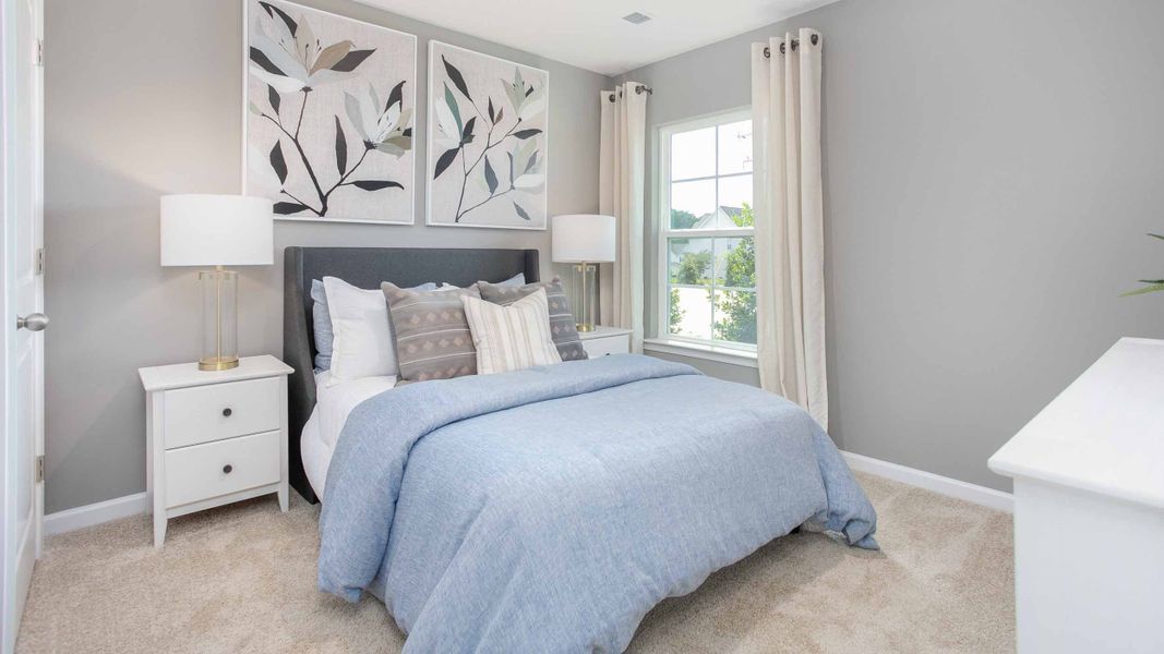 Furnished interior in a model home at Foxtail in Yadkinville (Image 22).