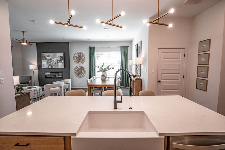 Furnished interior in a model home at Amherst in Cordova (Image 44).