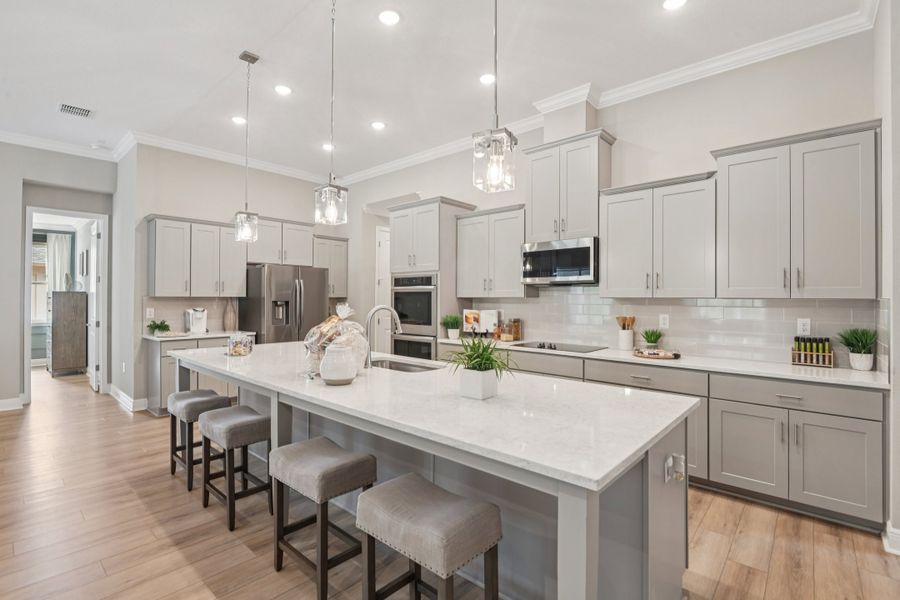 Furnished interior in a model home at Sugarmill Woods in Homosassa (Image 5).