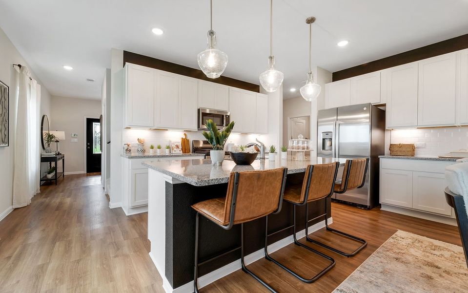 Furnished interior in a model home at The Canopies in Splendora (Image 19). Furnished interior in a model home at The Canopies in Splendora (Image 19).