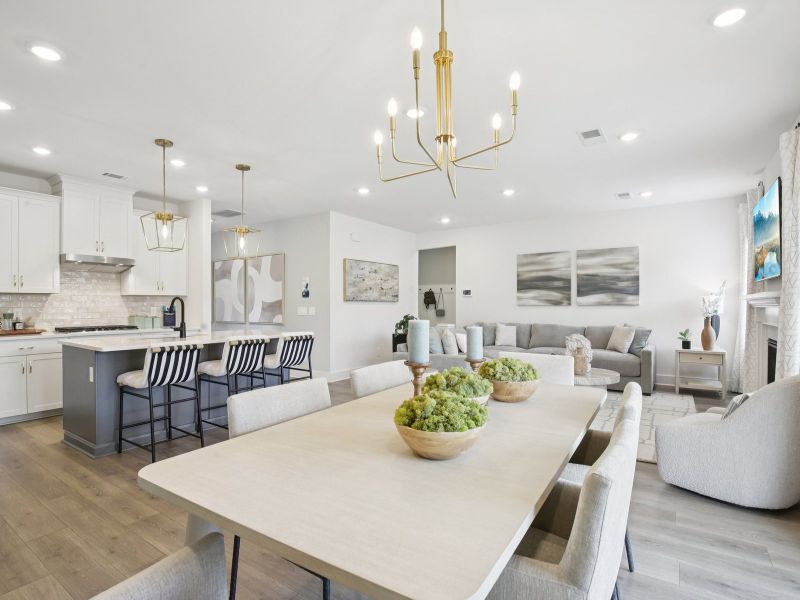 Furnished interior in a model home at Mansker Farms - Bronze Series in Hendersonville (Image 9).