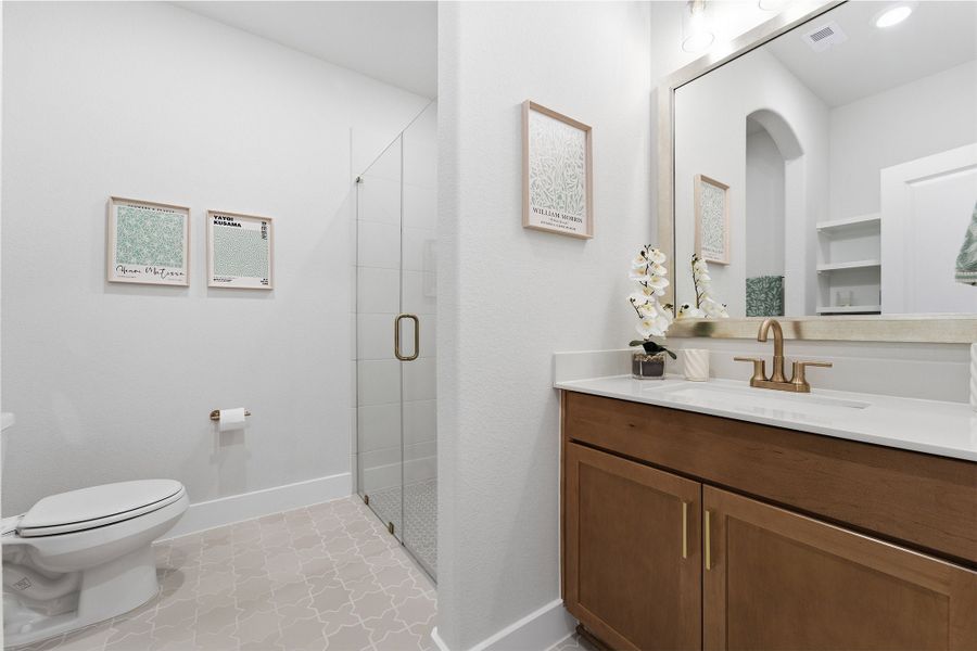 Furnished interior in a model home at Sundance Cove in Crosby (Image 47).