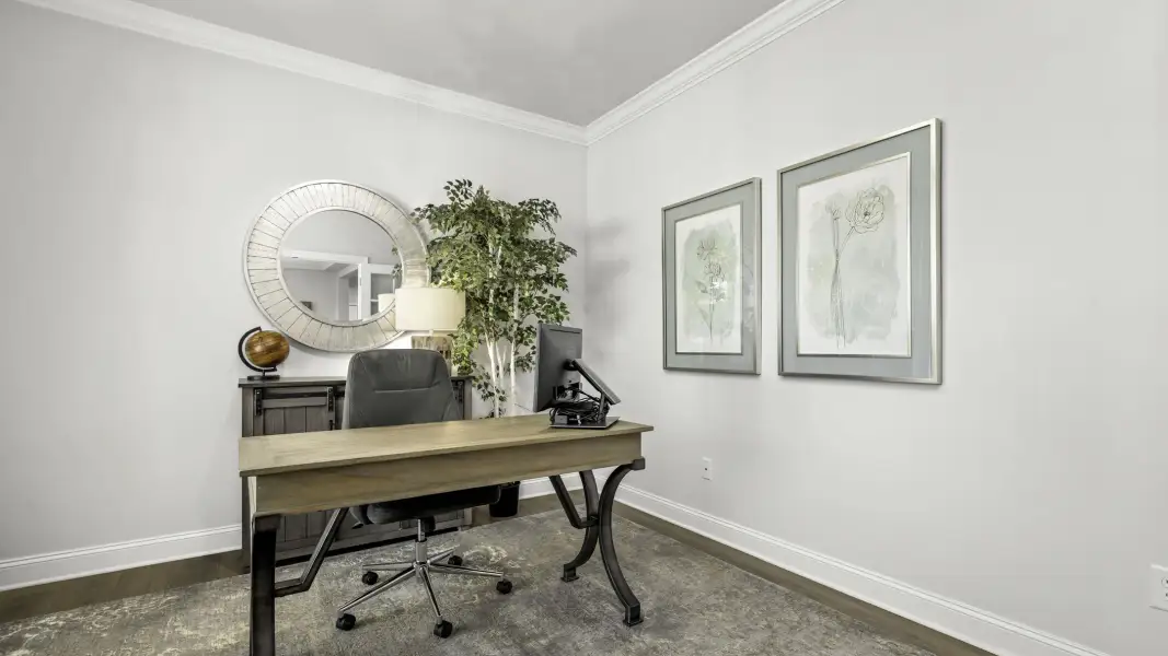 Furnished interior in a model home at Pineview Estates in Greensboro (Image 4).