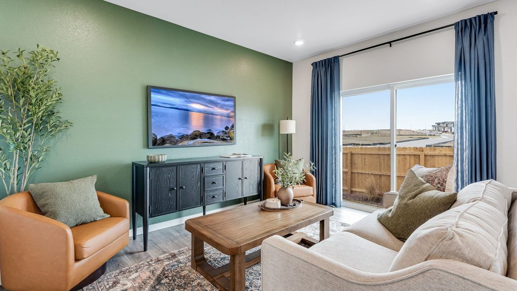 Furnished interior in a model home at The Ridge at Lorson Ranch in Colorado Springs (Image 6).