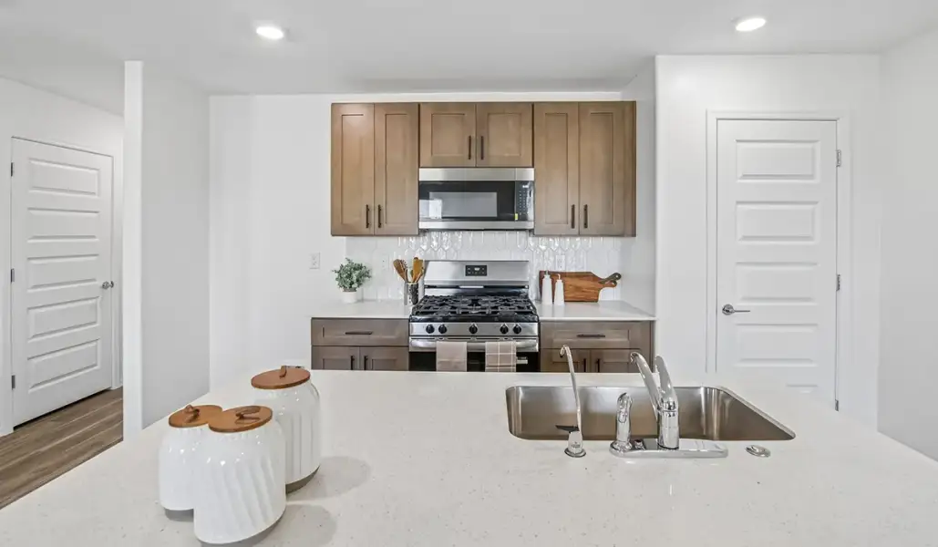 Furnished interior in a model home at Sorrel Ridge Estates in Tucson (Image 20).