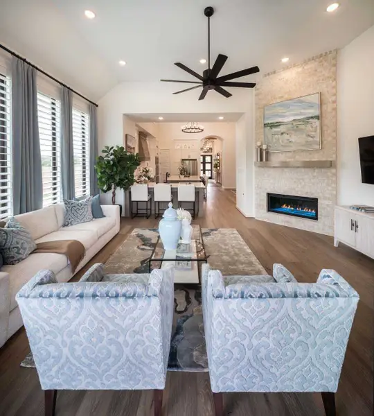 Furnished interior in a model home at Fulbrook on Fulshear Creek: 60ft. lots in Fulshear (Image 6).