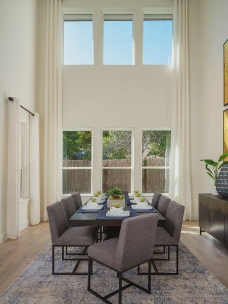 Furnished interior in a model home at Heights at San Gabriel in Georgetown (Image 16). Furnished interior in a model home at Heights at San Gabriel in Georgetown (Image 16).