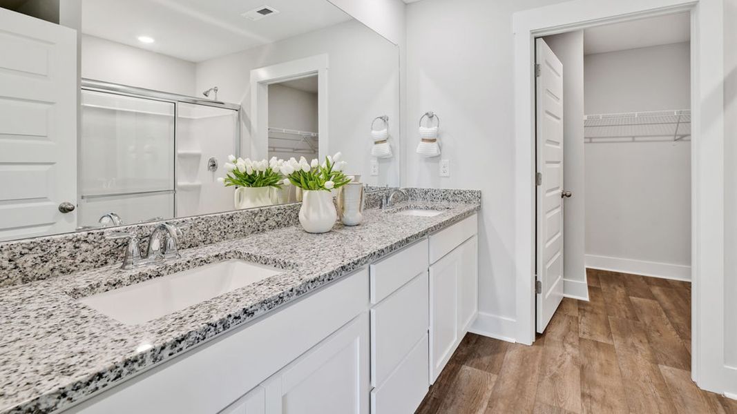 Furnished interior in a model home at Saltgrass Landing in Winnabow (Image 16).