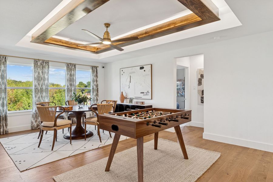 Plan 1640 Game Room - Bella Casa Model Photo Plan 1640 Game Room - Bella Casa Model Photo