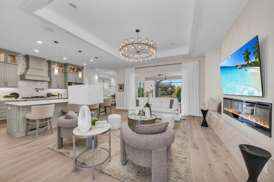 Furnished interior in a model home at Artisan at Watercolor Place in Bradenton (Image 199).