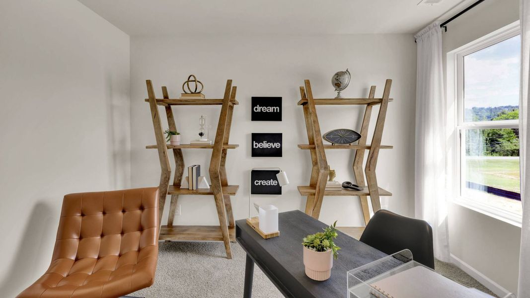 Furnished interior in a model home at Bayview at Harbor Crest in Ooltewah (Image 26).