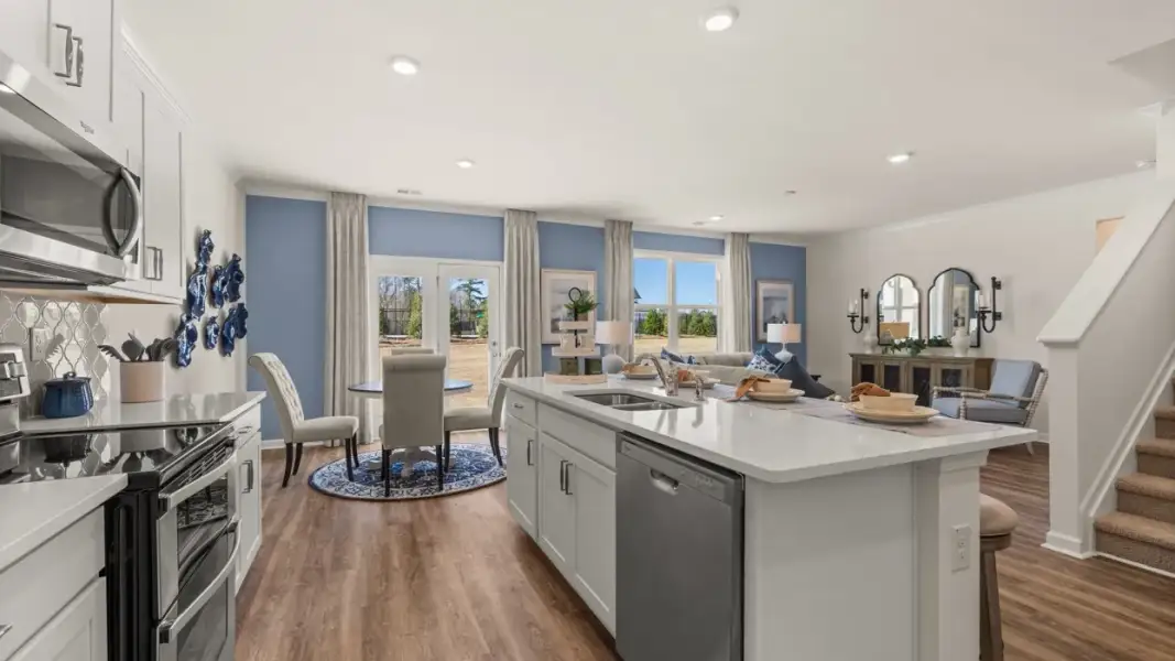 Furnished interior in a model home at Branford Crossing in Stockbridge (Image 17).