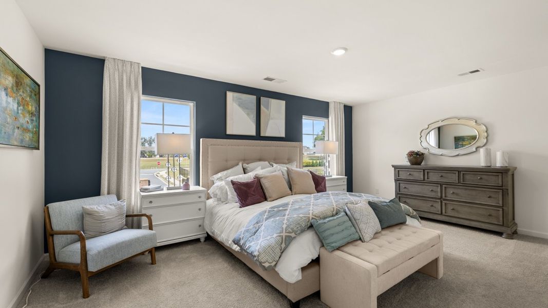 Furnished interior in a model home at Shoal Creek in Hampton (Image 25).