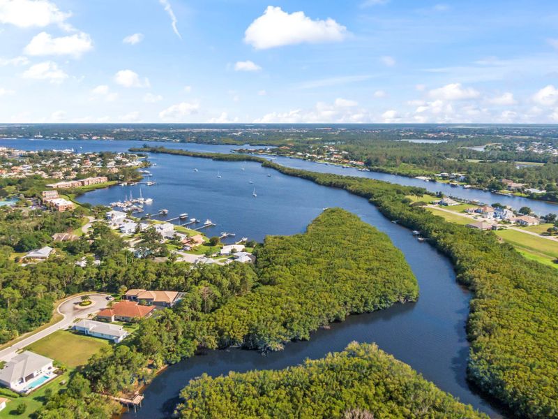Located along the St. Lucie River