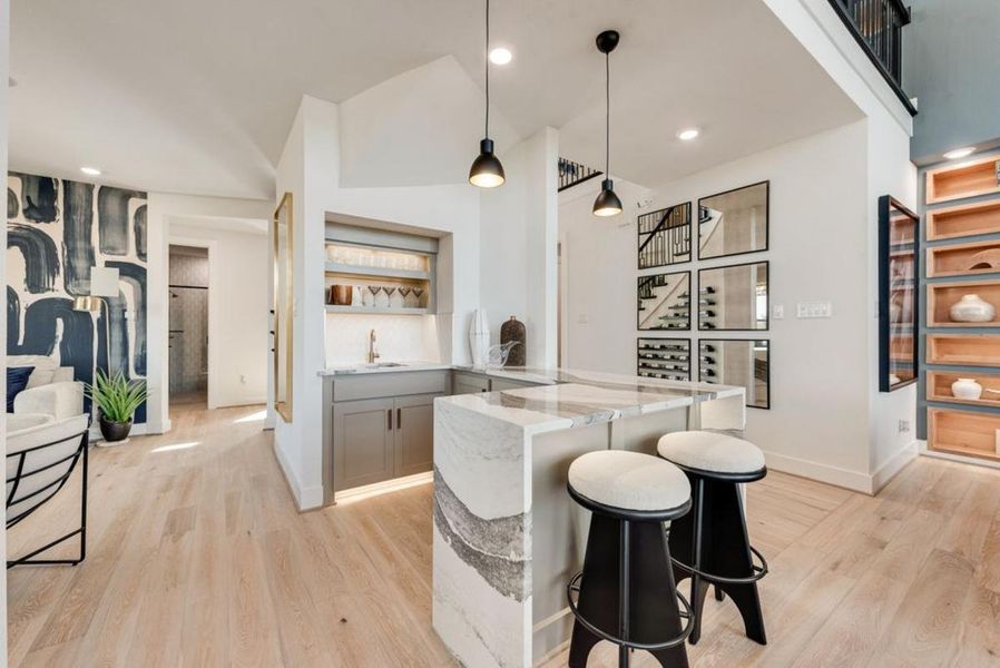 Furnished interior in a model home at Chatham Reserve in Providence Village (Image 7).