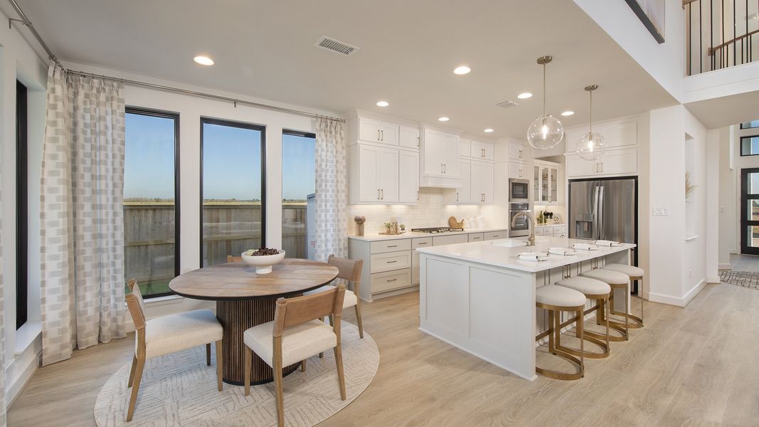 Furnished interior in a model home at Everly 60' in Hockley (Image 12).