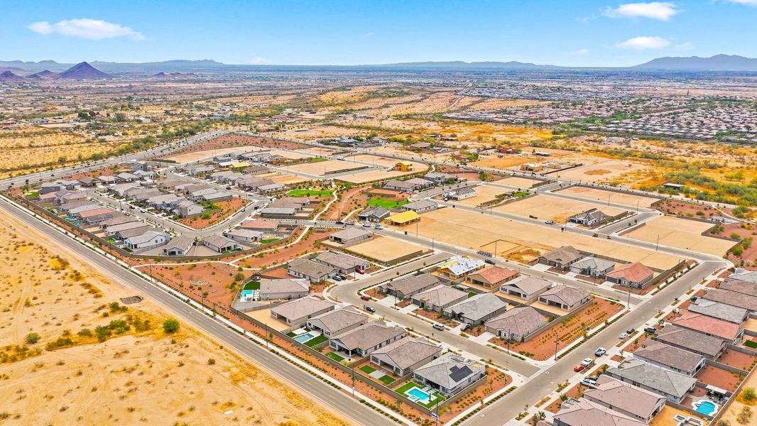 Aerial view of the Tierra Vistoso community in Surprise, AZ, showing layout and nearby surroundings (Image 14).