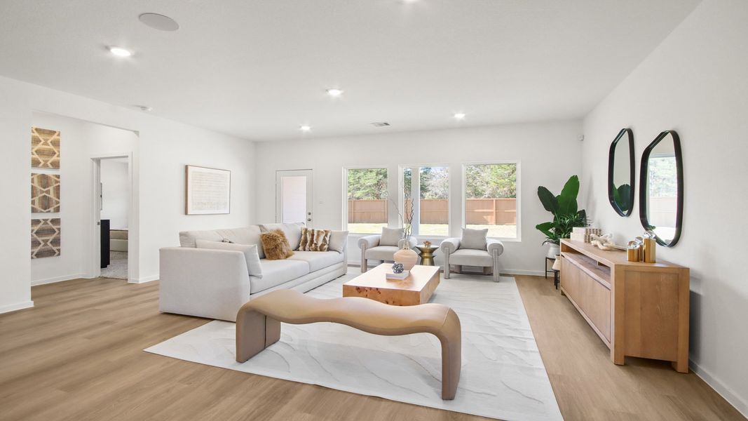 Furnished interior in a model home at Maple Woods in Hockley (Image 3).