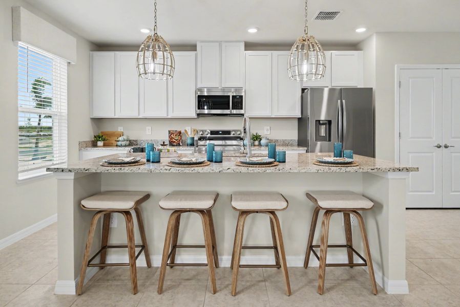 Furnished interior in a model home at Malabar Springs Signature in Palm Bay (Image 7).