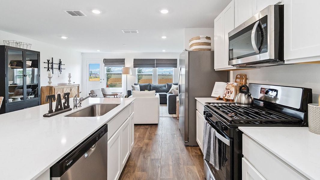 Furnished interior in a model home at Blue Ridge Ranch in San Antonio (Image 15).