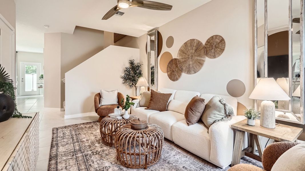 Furnished interior in a model home at Ashwood Cove in Lake Worth (Image 21).