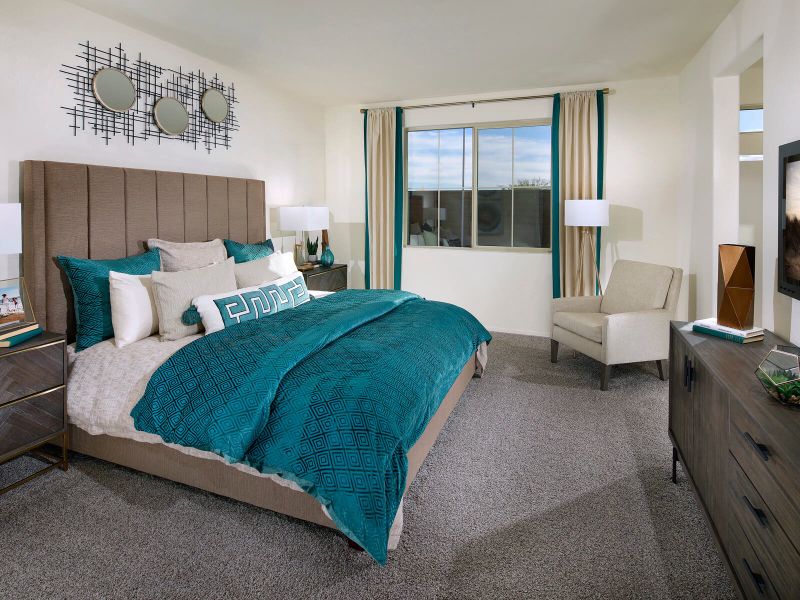 The Eden plan primary suite is perfect for getting away after a hectic day.