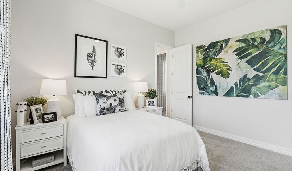 Furnished interior in a model home at Saguaro Reserve III in Marana (Image 11).