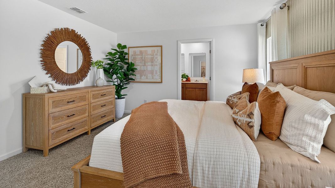 Furnished interior in a model home at Grand Reserve in Bunnell (Image 32).
