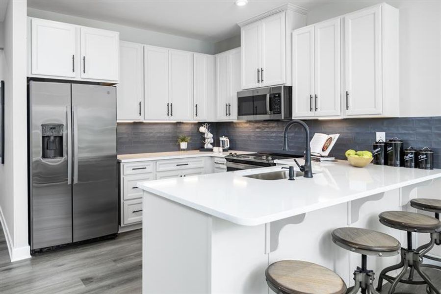 Furnished interior in a model home at McCain's Station Townhomes in Gallatin (Image 5). Furnished interior in a model home at McCain's Station Townhomes in Gallatin (Image 5).