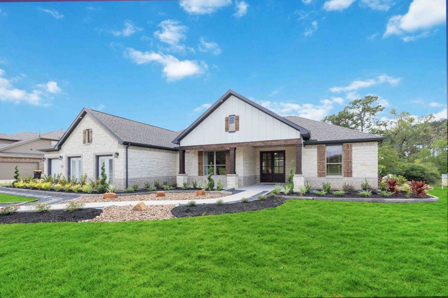 Front exterior of a home in the Sandy Oak Estates community, located in Elmendorf, TX (Image 2).