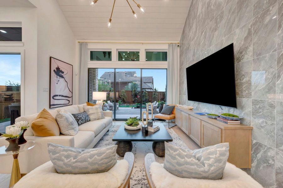 Furnished interior in a model home at Furst Ranch in Bartonville (Image 10).