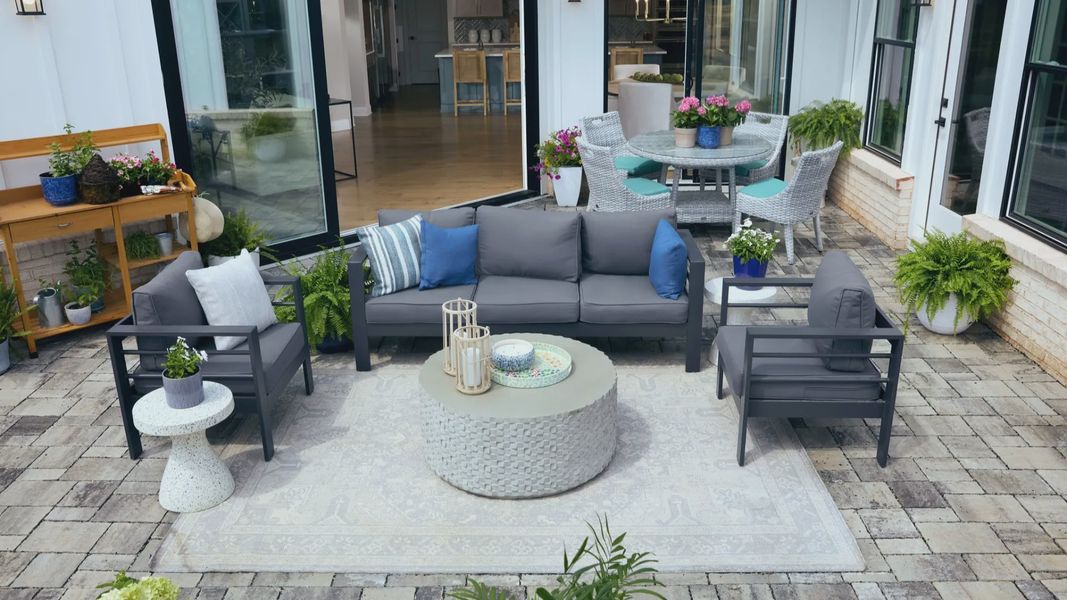 Exterior details of a home in The Courtyards on the Greenway, Matthews (Image 8).