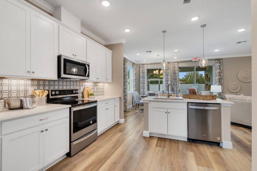 Furnished interior in a model home at The Reserve at Turtle Creek in Rockledge (Image 3).
