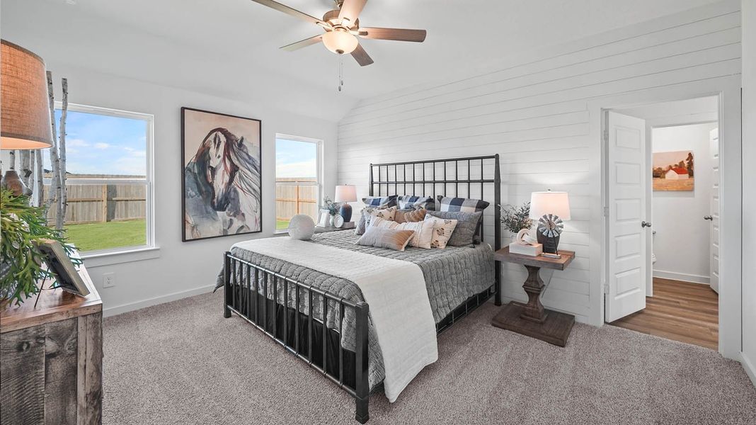 Furnished interior in a model home at Westland Ranch 50' Homesites in League City (Image 28). Furnished interior in a model home at Westland Ranch 50' Homesites in League City (Image 28).