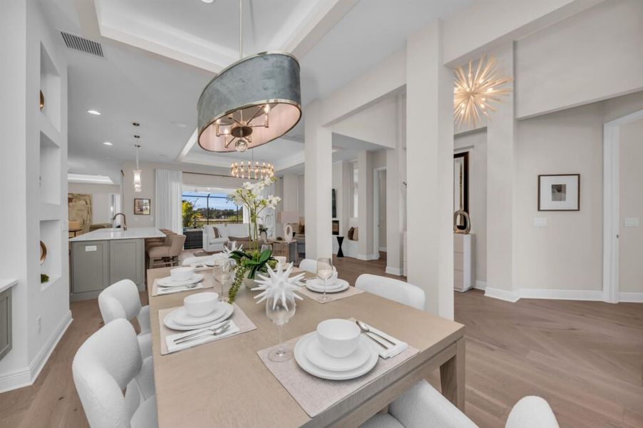 Furnished interior in a model home at Artisan at Watercolor Place in Bradenton (Image 198).