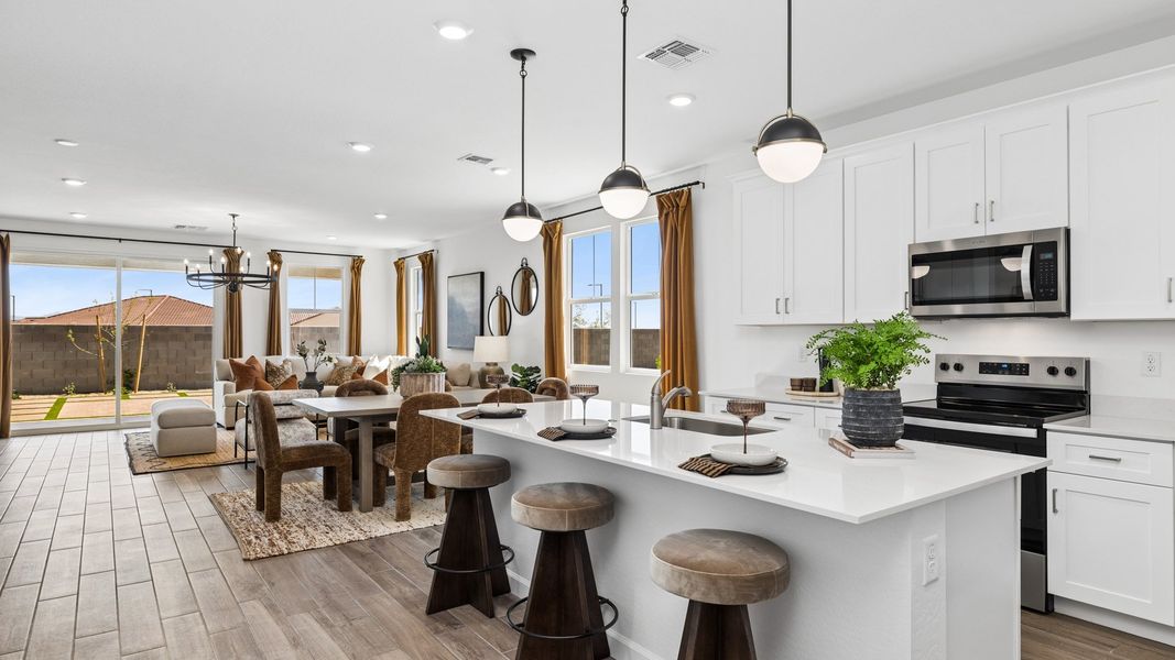 Furnished interior in a model home at Westpark in Buckeye (Image 34).